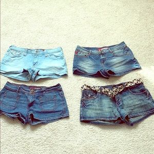 Lot of 4 Denim Short Shorts!